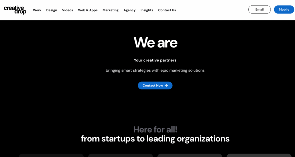 Safety video production: Creative Drop