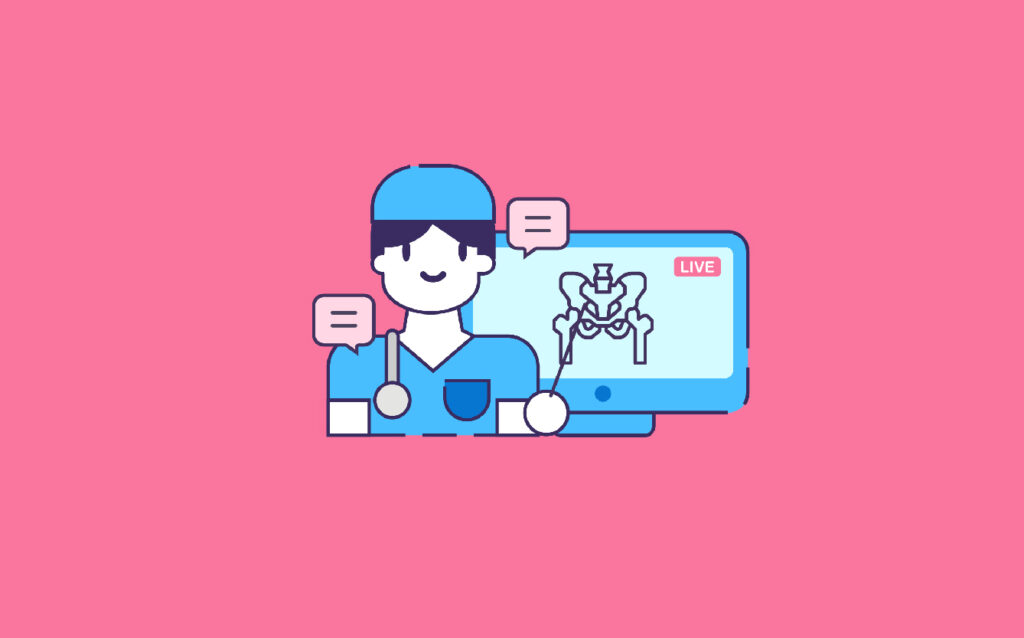 Medical Procedure Animation: A Thorough Guide with 4 Examples 3 A doctor presenting a live medical animation of a hip bone