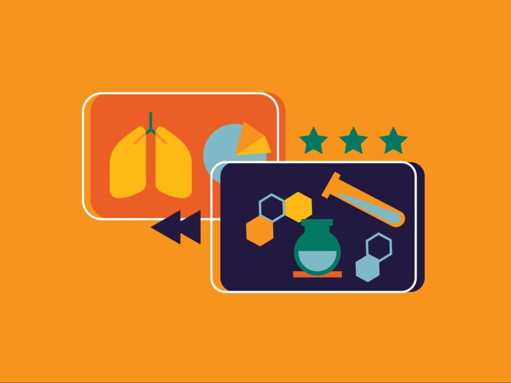 Medical Procedure Animation: A Thorough Guide with 4 Examples 5 Medical animation showcasing a transition from lungs to a chemical formula