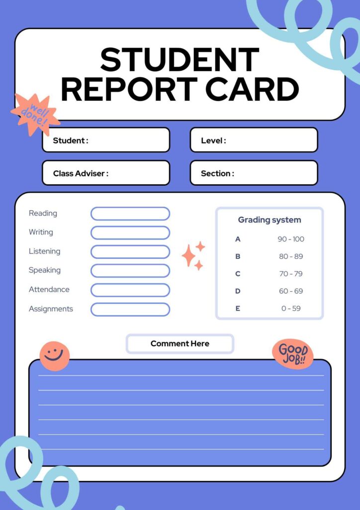 Student report: Visual aid examples