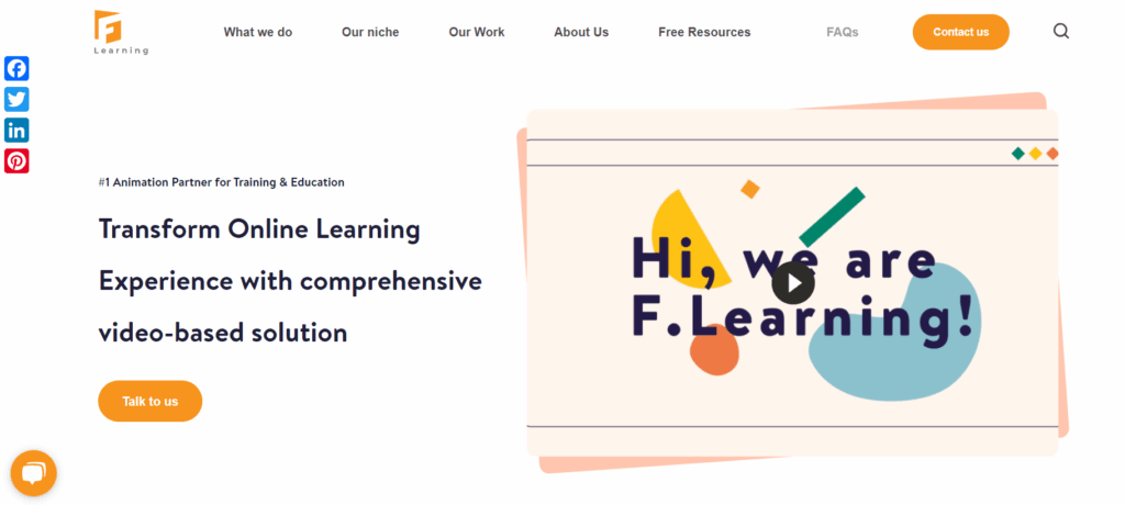 F. Learning Studio Website
