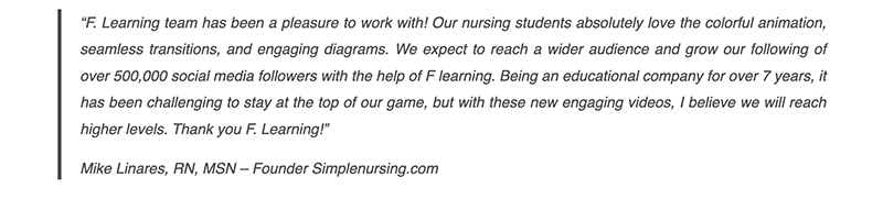 Top 10 Video Production Agencies for Healthcare in 2025 3 F. Learning Studio is reviewed-by founder of simplenursing.com