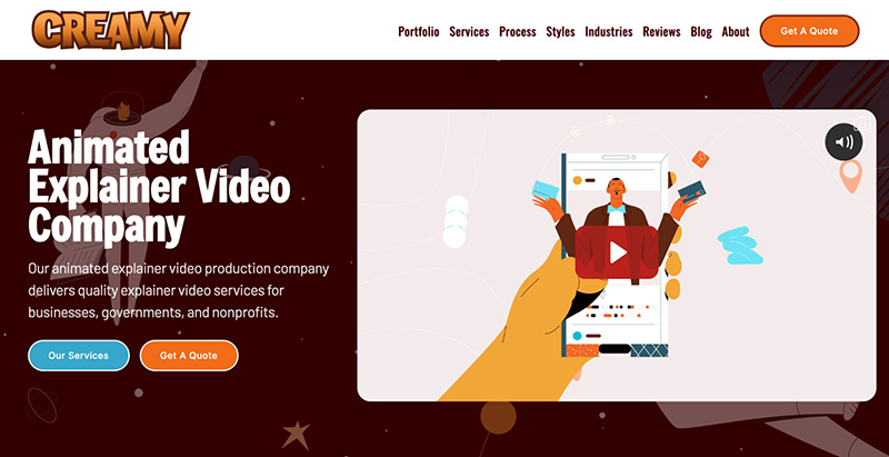 Creamy Animation affordable explainer video for business